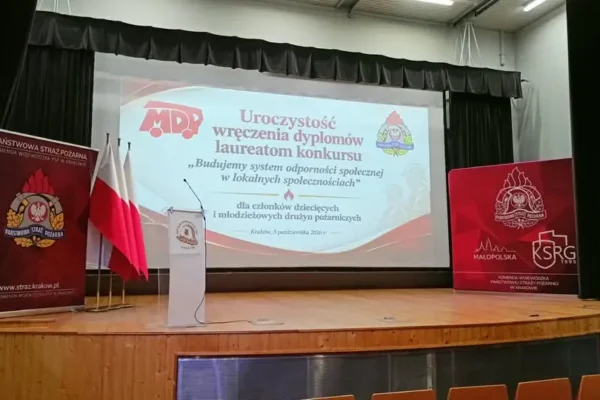 Młodzi strażacy z MDP na gali w Krakowie. Ponad 5 mln zł dla drużyn OSP