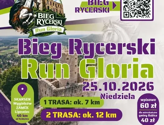 Bieg Rycerski Run Gloria w Gminie Babice – trzecia edycja już 25 października