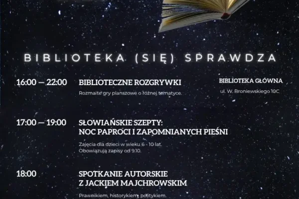 Noc Bibliotek 2026 w gminie Chrzanów – sprawdź program i atrakcje