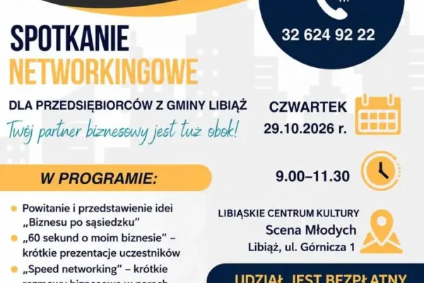 „Biznes po sąsiedzku” w Libiążu – bezpłatne spotkanie networkingowe dla lokalnych firm