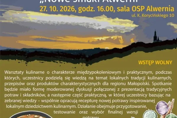 Alwernia stawia na nowe smaki – ruszają międzypokoleniowe warsztaty kulinarne