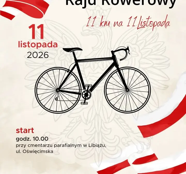 Rajd rowerowy na 11 Listopada w Libiążu – 11 km na Święto Niepodległości