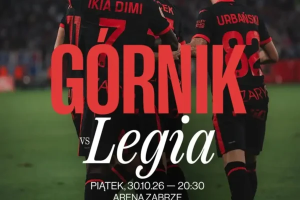 Górnik Zabrze – Legia Warszawa: kibice mogą wygrać podwójny voucher na hit Ekstraklasy