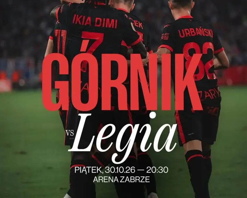 Górnik Zabrze – Legia Warszawa: kibice mogą wygrać podwójny voucher na hit Ekstraklasy