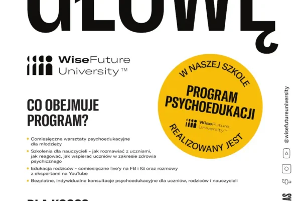 Trzebinia: rusza roczny program psychoedukacji w liceum